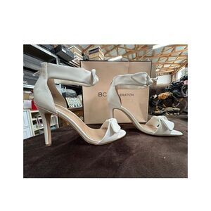 BCBGeneration Women's White Heeled Sandals size 9